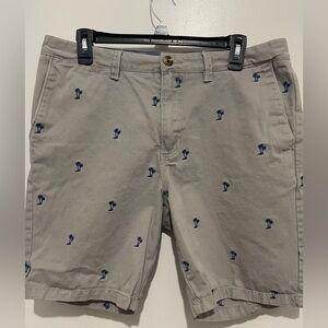 Vans Men's grey Shorts with Palm Tree Embroidery